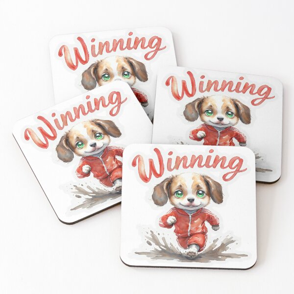Item preview, Winning – Victory Run Champion Dog designed and sold by ArtisticDesignsbyLinda.