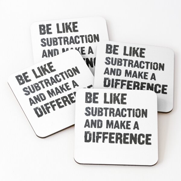 Item preview, Be Like Subtraction And Make A Difference School Quote designed and sold by SkeletonsDanger.