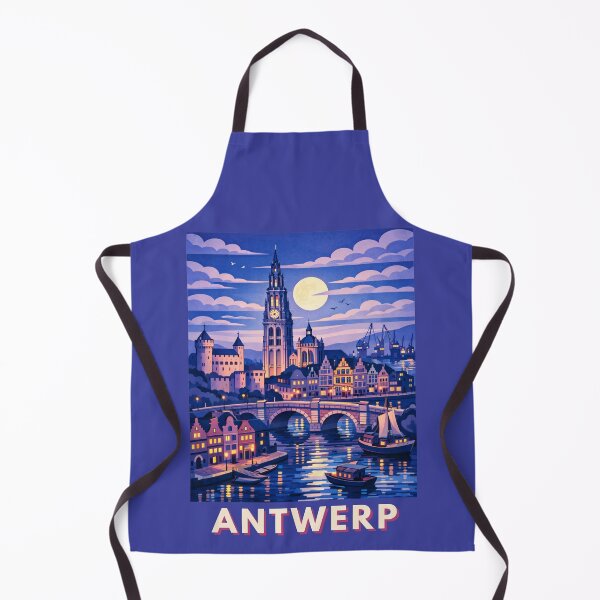 Item preview, Antwerp Belgium Vintage Travel Art designed and sold by MatthewHeights.