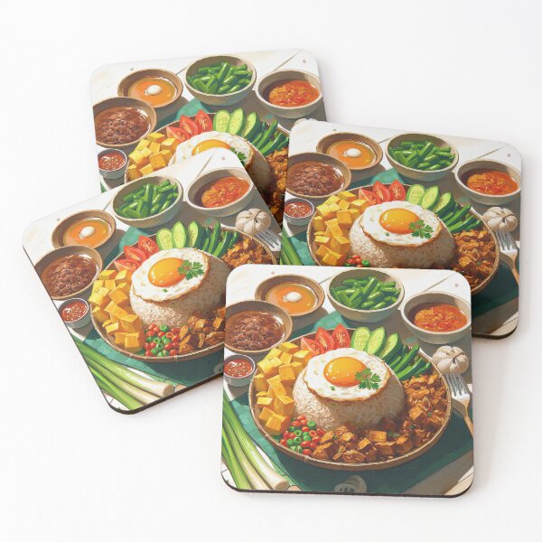 Item preview, Nasi Goreng Impressionism Art Style designed and sold by artofuniverse.