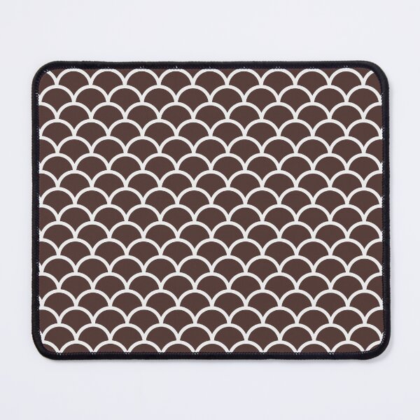 Item preview, Chocolate And White Mermaid Scales Pattern designed and sold by pattern-archive.