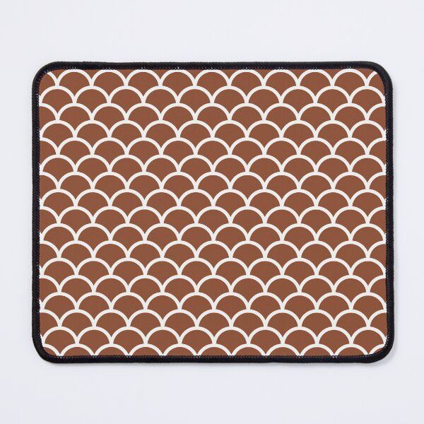 Item preview, Copper And White Mermaid Scales Pattern designed and sold by pattern-archive.