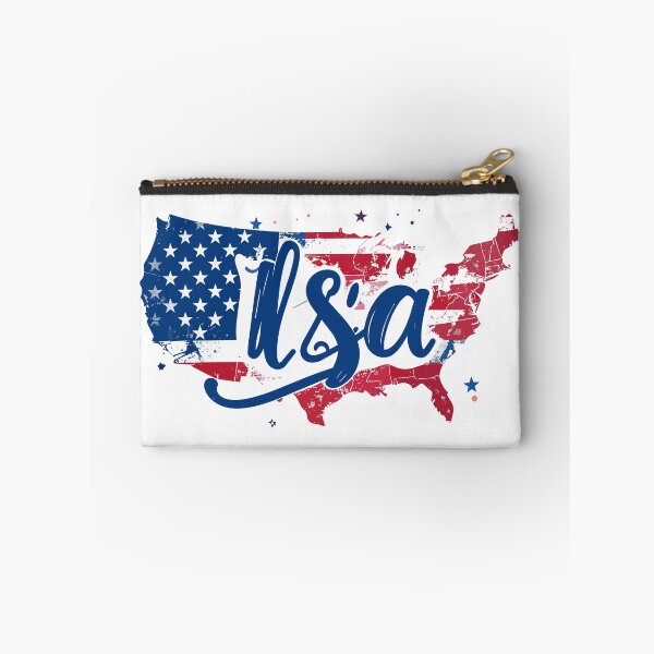 Item preview, USA in custom text and patriotic accents designed and sold by Art-Horizon.