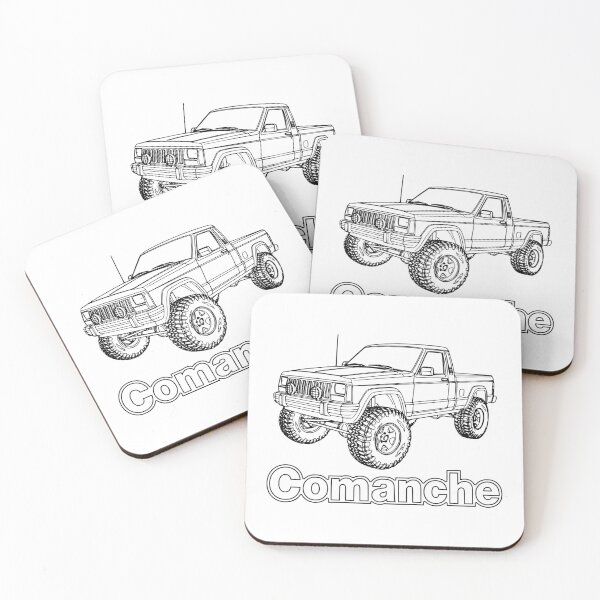 Item preview, Comanche MJ Lifted 4x4 Truck - Retro Black designed and sold by Off-Road-Zone.