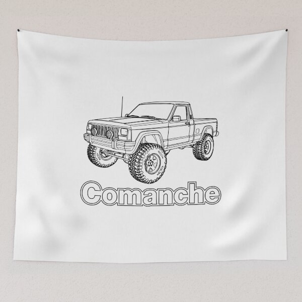 Item preview, Comanche MJ Lifted 4x4 Truck - Retro Black designed and sold by Off-Road-Zone.