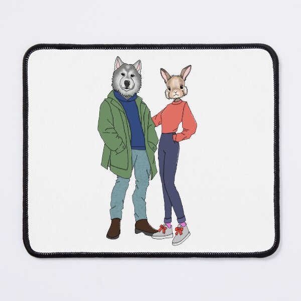 Item preview, Clive Wolf & Sadie Rabbit designed and sold by FancyNotions.