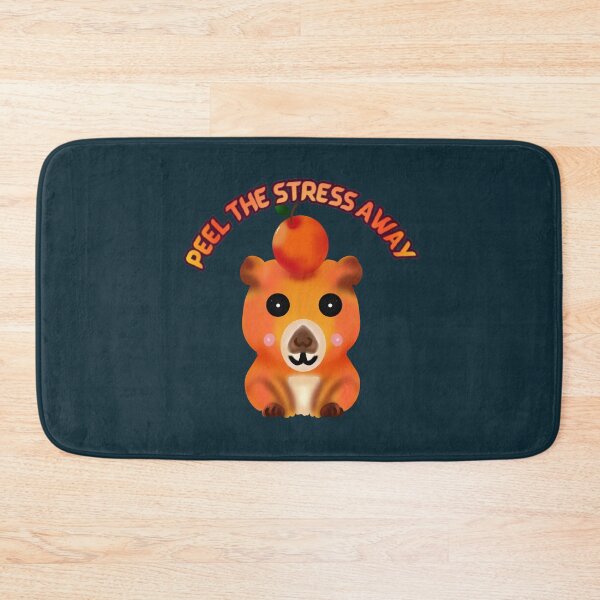 Item preview, Peel the Stress Away Capybara  | Funny Citrus Pun | Cute Chill Animal designed and sold by HopeAndHustle.