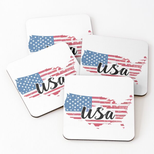Item preview, USA in custom text and patriotic accents designed and sold by Art-Horizon.
