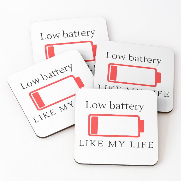 Item preview, Low Battery Life Humor Design designed and sold by RinyeShop.
