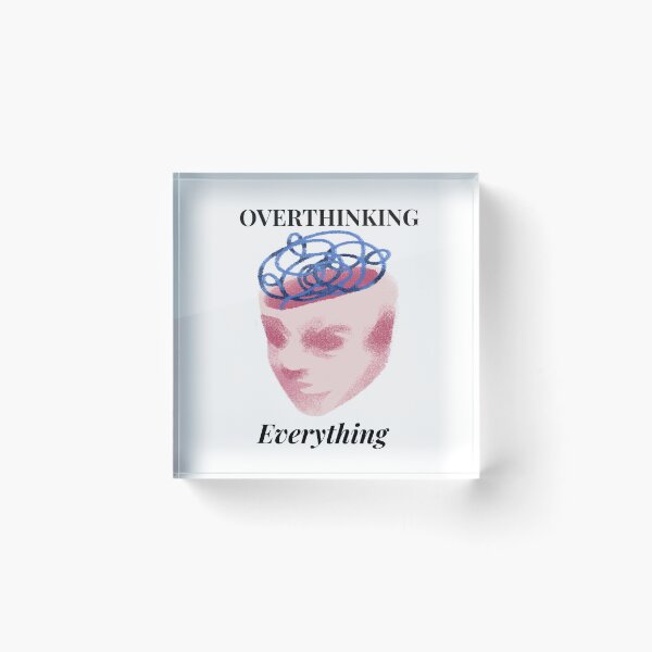 Item preview, Overthinking Mind Aesthetic Quote designed and sold by RinyeShop.