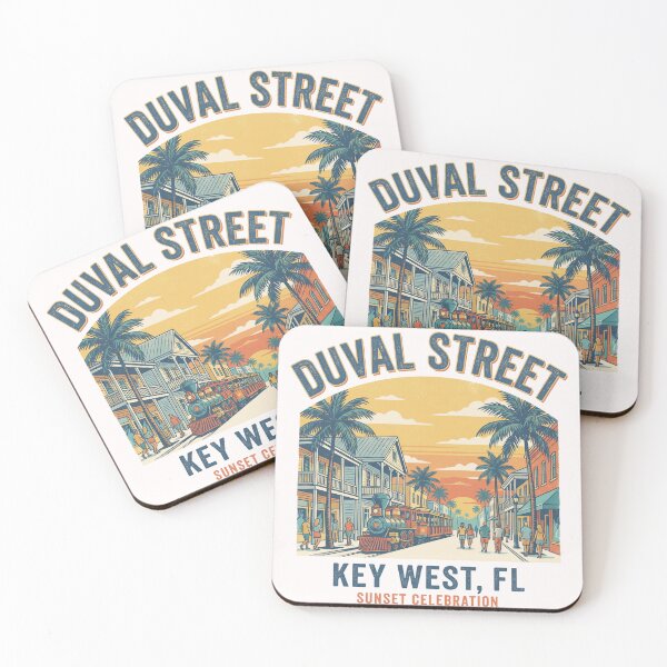 Item preview, Duval Street Vintage Key West Tropical Sunset Celebration  designed and sold by Milasneeze.