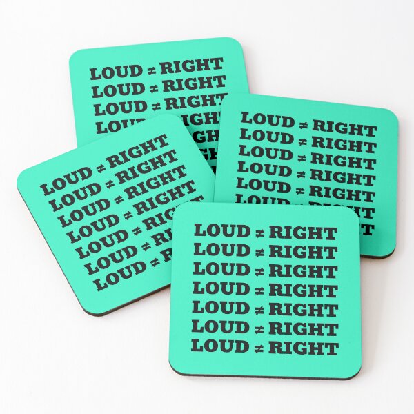 Item preview, LOUD ≠ RIGHT designed and sold by WakeNBake-Tees.