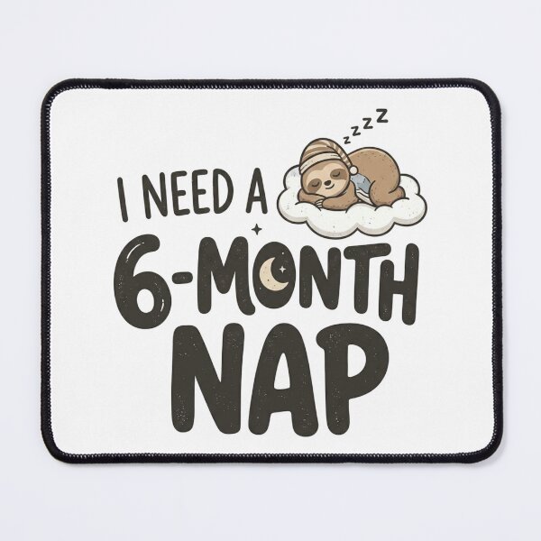 Item preview, Cute Sloth Sleeping on a Cloud Illustration designed and sold by IRS FASHION.