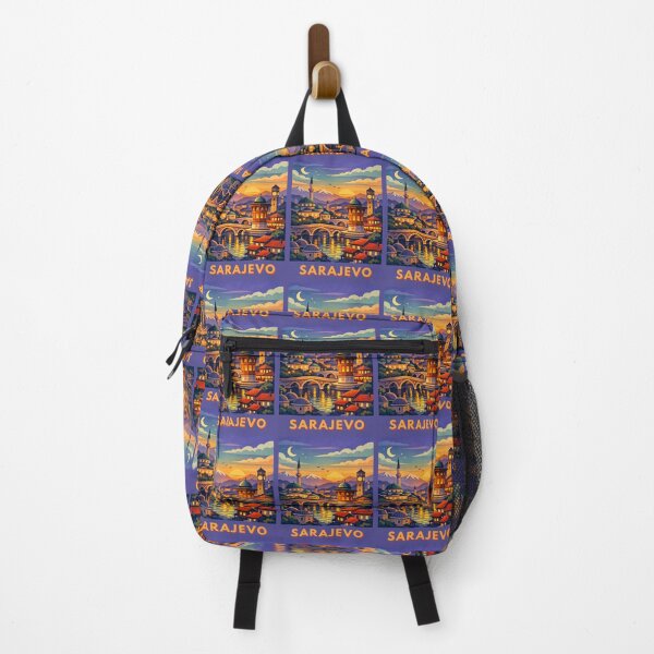 Item preview, Sarajevo Bosnia and Herzegovina Vintage Travel Art designed and sold by MatthewHeights.