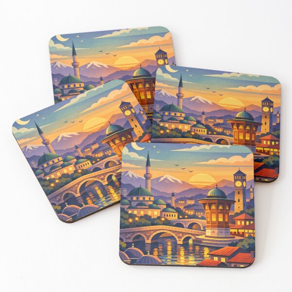 Item preview, Sarajevo Bosnia and Herzegovina Vintage Travel Art designed and sold by MatthewHeights.