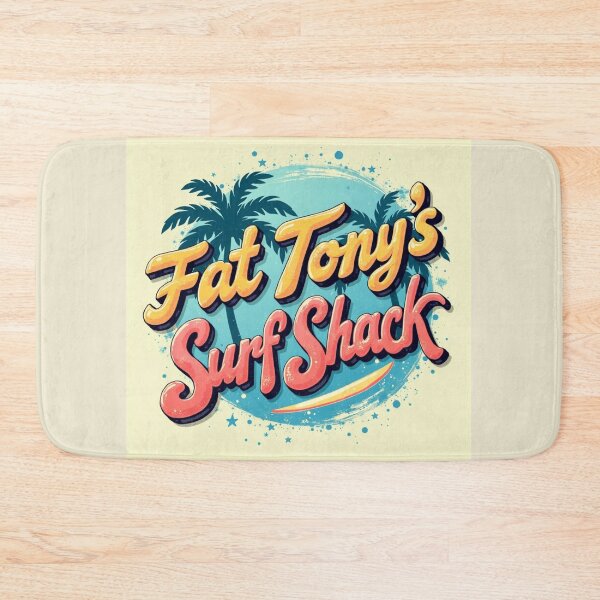Item preview, Who Is Fat Tony? Surf Shack Retro Vibe designed and sold by mittie101.