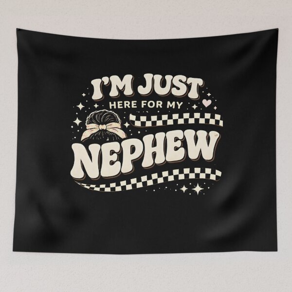 Item preview, Im Just Here For My Nephew shirt, Nephew Shirt, Gift For Aunt shirt, New Future Aunt Apparel, Gift Aunt,Cute Aunt Gift From Nephew  designed and sold by THREE LITTLE BEANS.