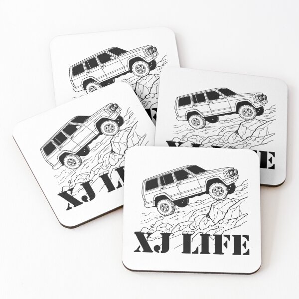 Item preview, Cherokee XJ Life Off-Road - Lifted 4x4 Mountain Climbing Graphic Black designed and sold by Off-Road-Zone.