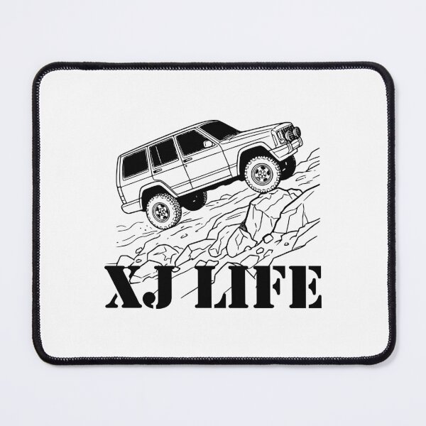 Item preview, Cherokee XJ Life Off-Road - Lifted 4x4 Mountain Climbing Graphic Black designed and sold by Off-Road-Zone.
