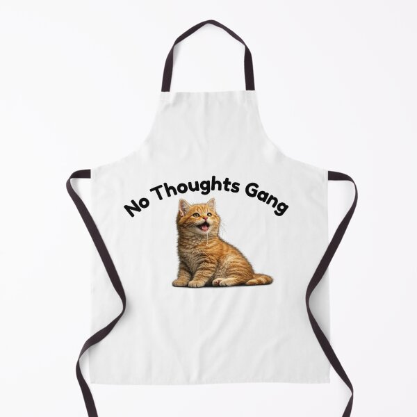 Item preview, No Thoughts Gang Cute Cat Funny Meme designed and sold by sadcatpuchino.