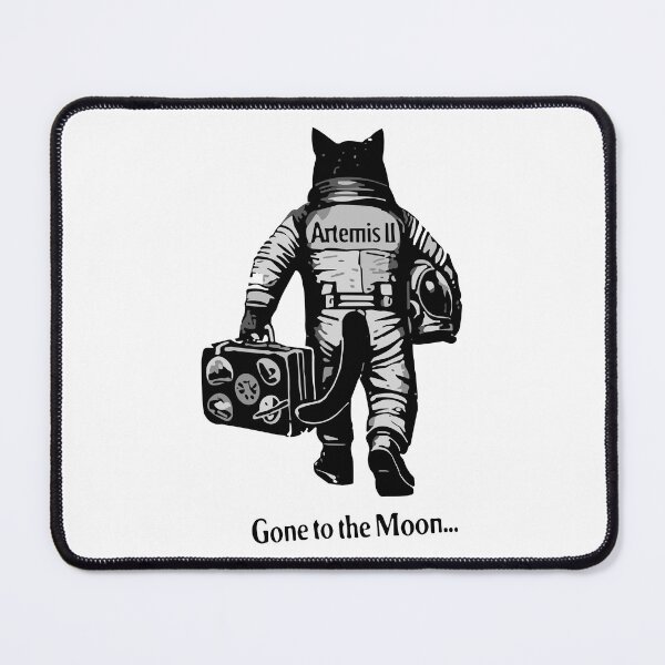 Item preview, St7cker Universe Artemis II Cat To The Moon designed and sold by St7ckerUniverse.