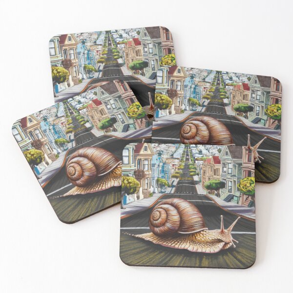 Item preview, A snail in the city. designed and sold by MyHappyArtShop.