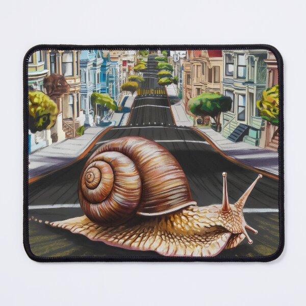 Item preview, A snail in the city. designed and sold by MyHappyArtShop.