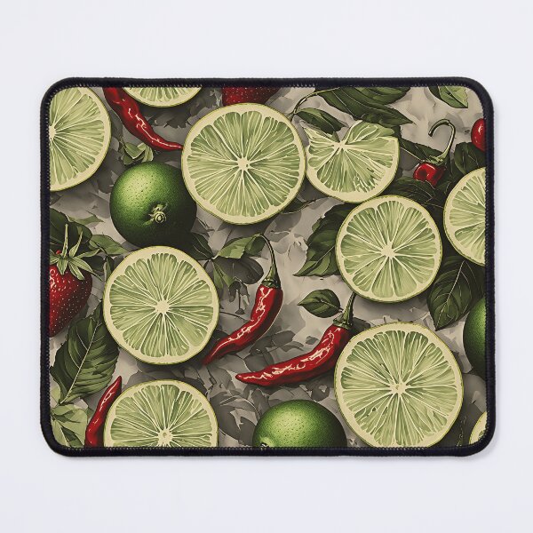 Item preview, Zesty Mood Pattern - Chili Berry Lime designed and sold by RainToday.