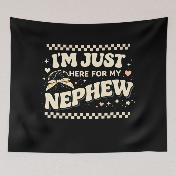 Item preview,  I'm Just Here For My Nephew shirt, Nephew Shirt, Gift For Aunt shirt, New Future Aunt Apparel, Gift Aunt,Cute Aunt Gift From Nephew  designed and sold by THREE LITTLE BEANS.