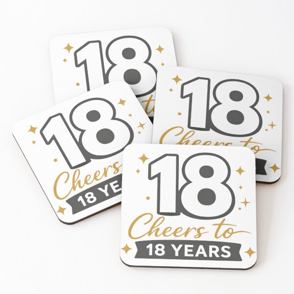 Item preview, Cheers to 18 Years – Funny 18th Birthday Milestone Celebration Design designed and sold by rushaib.