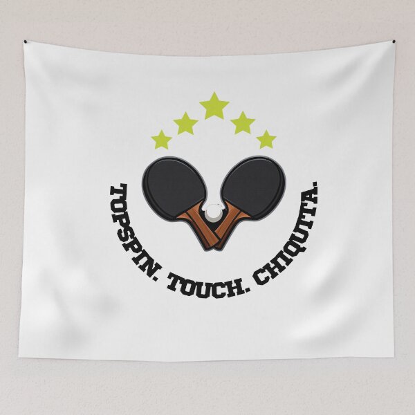 Item preview, Topspin Touch Chiquita Table Tennis T-Shirt - Ping Pong Pro Player Gear designed and sold by OhMyPingCo.