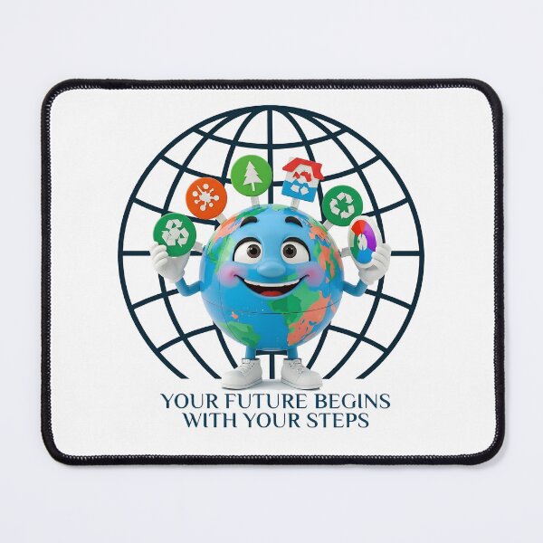 Item preview, Your Future Begins With Your Steps Eco Earth designed and sold by Nuvoro Eco Awareness.