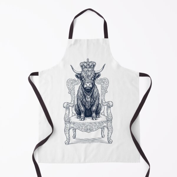 Item preview, Vintage Highland Cow King Crown Funny Animal Lover designed and sold by DoodleTortle.
