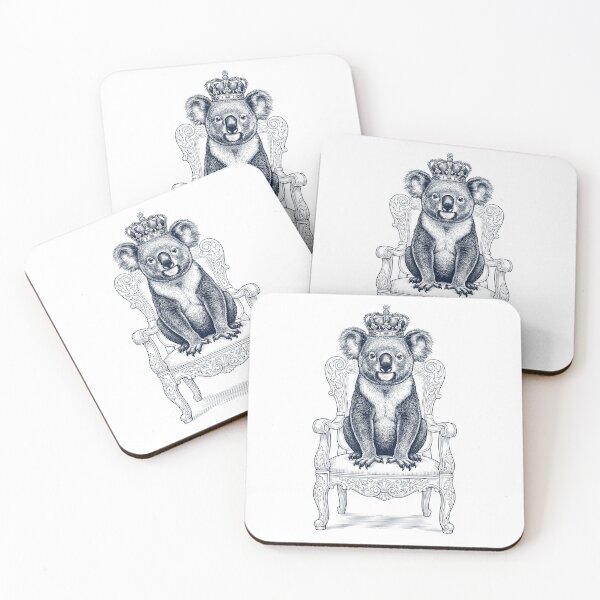 Item preview, Vintage Koala King Crown Funny Animal Lover designed and sold by DoodleTortle.