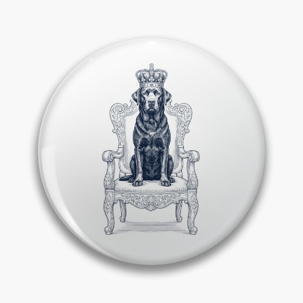 Item preview, Vintage Labrador Retriever King Crown Funny Dog Lover designed and sold by DoodleTortle.