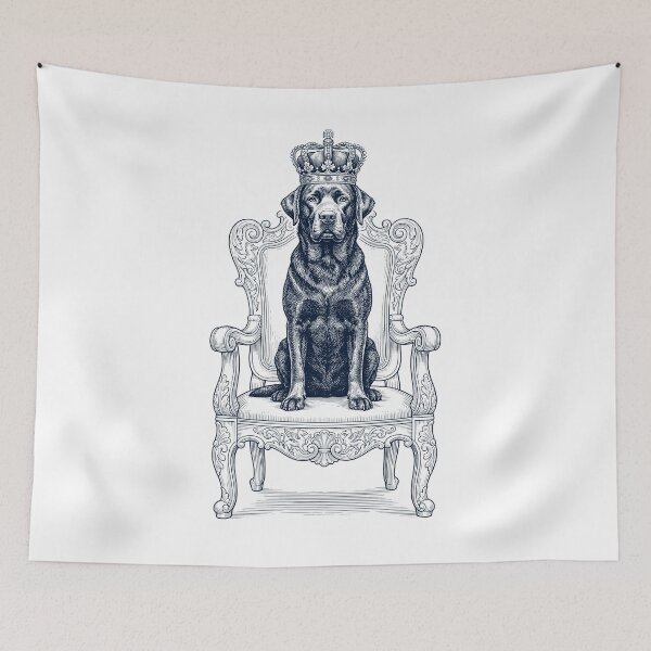 Item preview, Vintage Labrador Retriever King Crown Funny Dog Lover designed and sold by DoodleTortle.