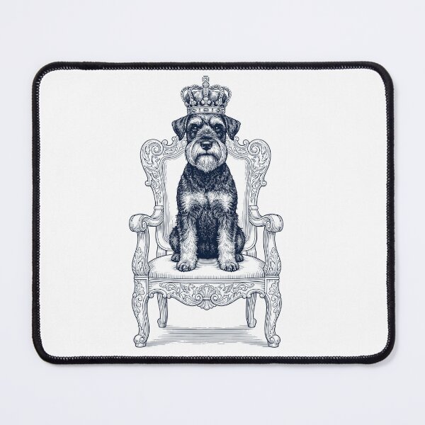 Item preview, Vintage Miniature Schnauzer King Crown Funny Dog Lover designed and sold by DoodleTortle.