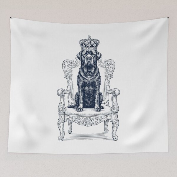 Item preview, Vintage Mastiff King Crown Funny Dog Lover designed and sold by DoodleTortle.