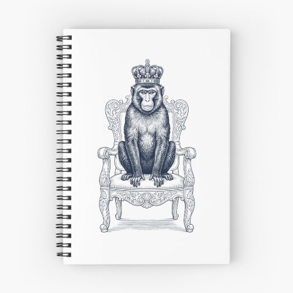 Item preview, Vintage Monkey King Crown Funny Animal Lover designed and sold by DoodleTortle.