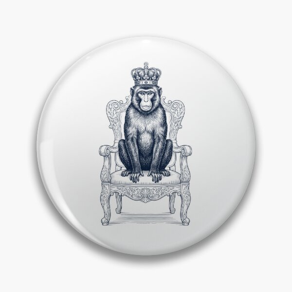 Item preview, Vintage Monkey King Crown Funny Animal Lover designed and sold by DoodleTortle.
