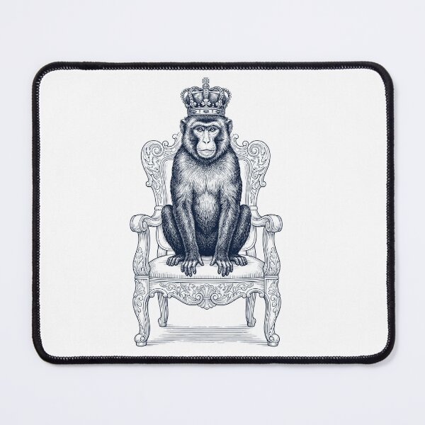 Item preview, Vintage Monkey King Crown Funny Animal Lover designed and sold by DoodleTortle.