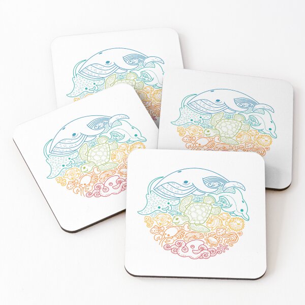 Item preview, Aquatic Rainbow outline designed and sold by Wayne Minnis.