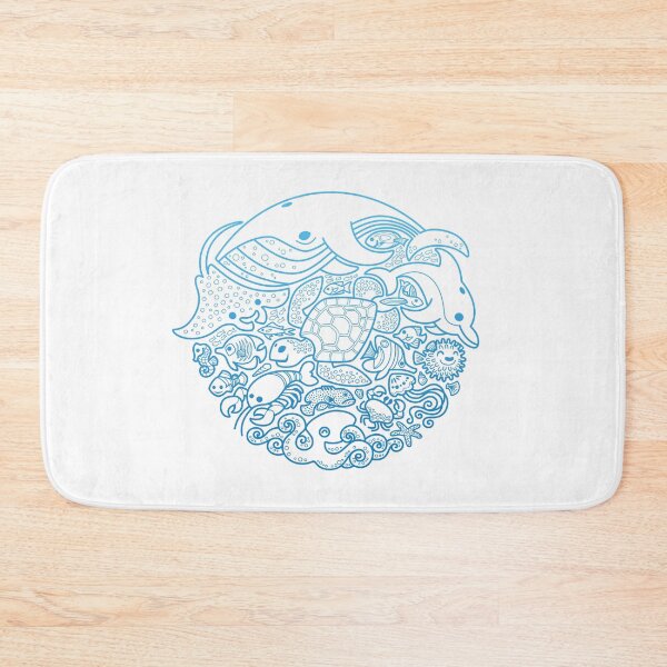 Item preview, Aquatic Blues outline 2 designed and sold by Wayne Minnis.