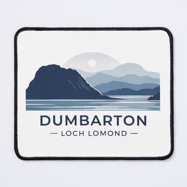Item preview, Dumbarton Loch Lomond Landscape Scotland Travel Sticker Design designed and sold by ArcanePrintsxo.