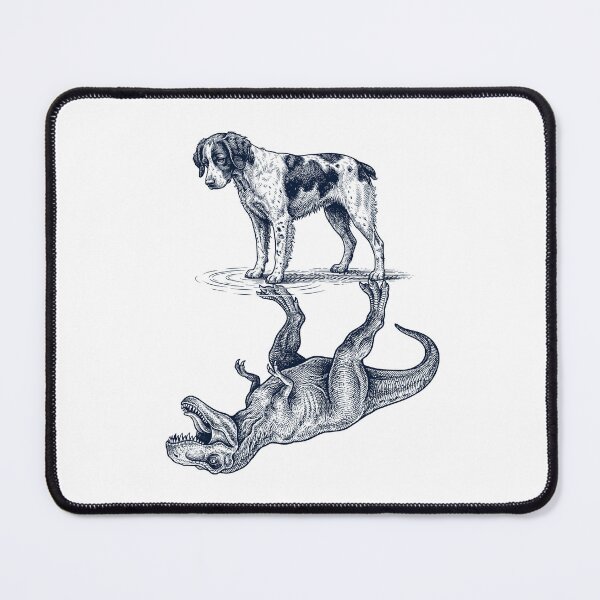 Item preview, Vintage Brittany Reflection T Rex Dinosaur Dog Lover designed and sold by TerryConnells.