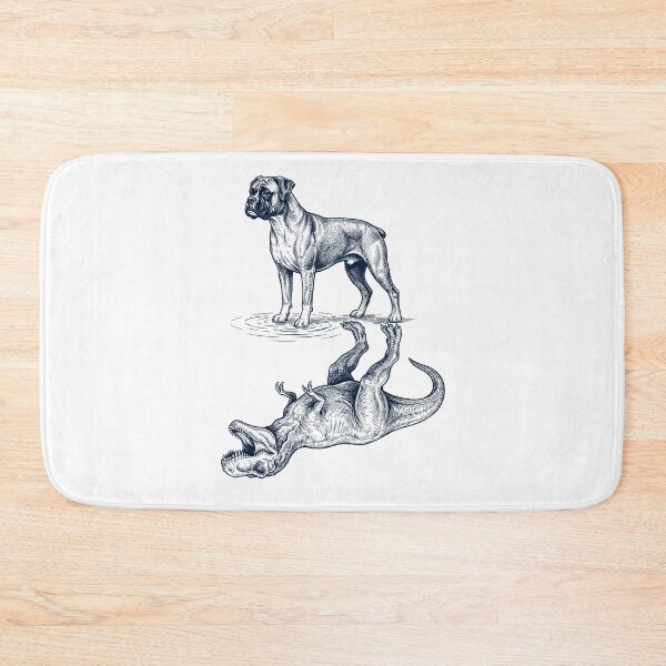Item preview, Vintage Boxer Dog Reflection T Rex Dinosaur Dog Lover designed and sold by TerryConnells.