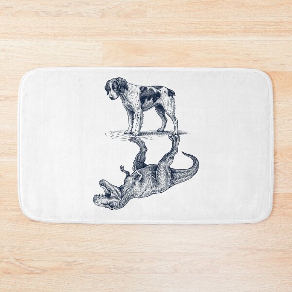 Item preview, Vintage Brittany Reflection T Rex Dinosaur Dog Lover designed and sold by TerryConnells.