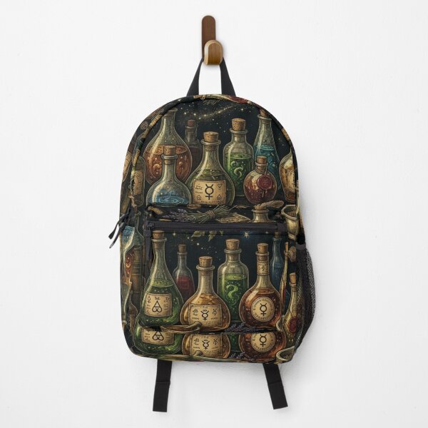 Item preview, Vintage Alchemy Potions & Magic Spells Dark Academia Pattern designed and sold by InnerwayStudio.