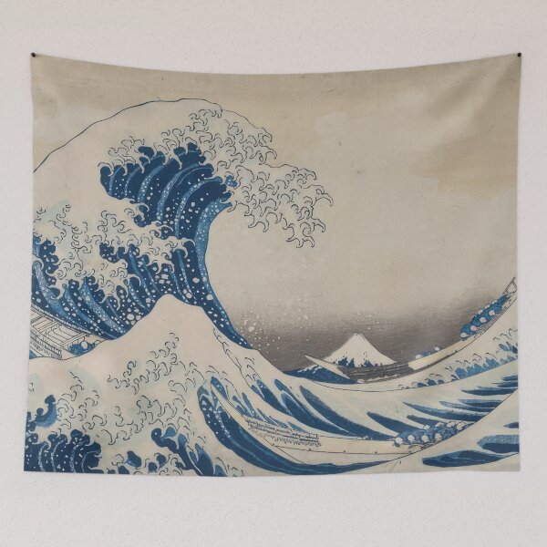 Item preview, Katsushika Hokusai  (61) - Katsushika Hokusai - The Great Wave Classic Japanese Woodblock Print  designed and sold by Romero Britto.