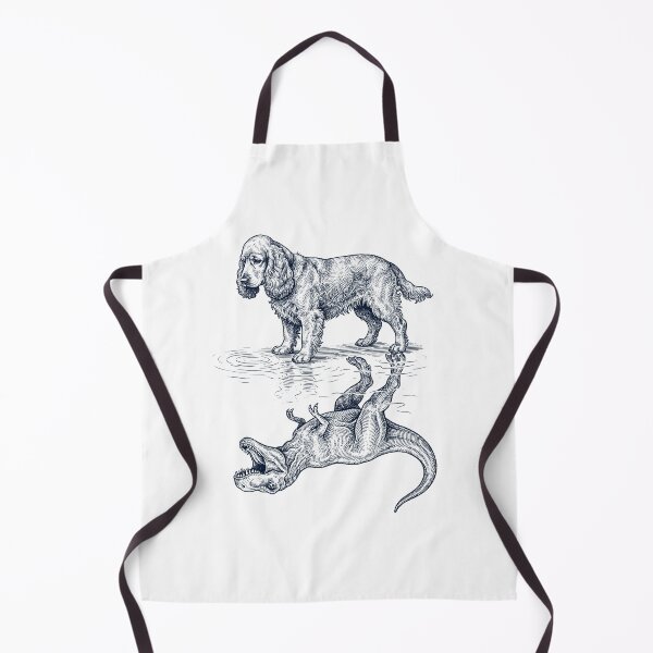 Item preview, Vintage Cocker Spaniel Reflection T Rex Dinosaur Dog Lover designed and sold by TerryConnells.
